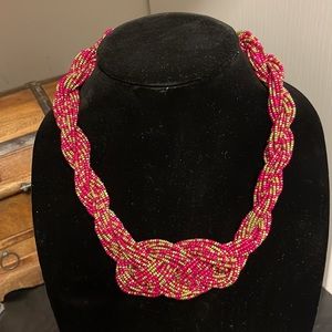 Unique statement beads necklace